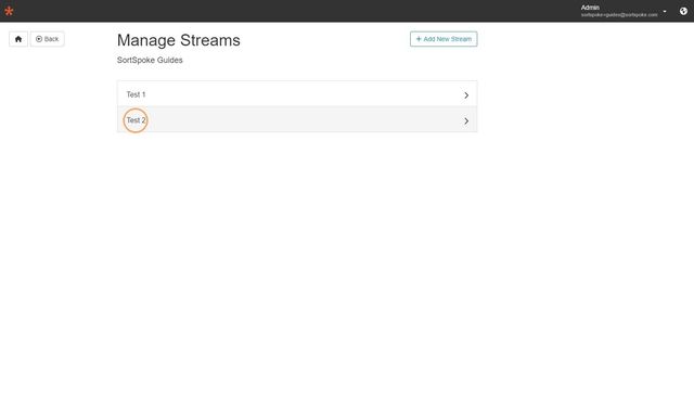 Step 6 - Select a stream