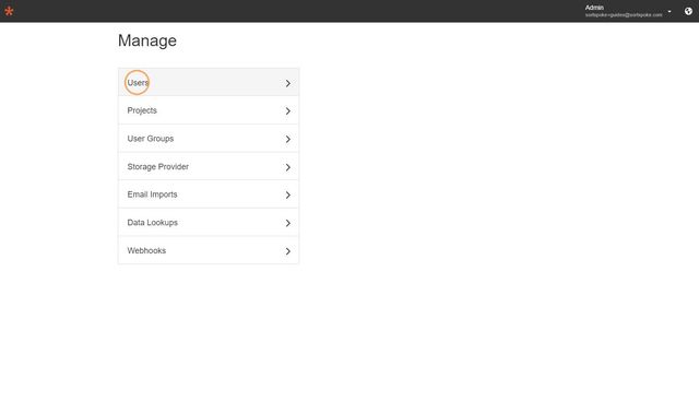 Step 3 - Click “Users”