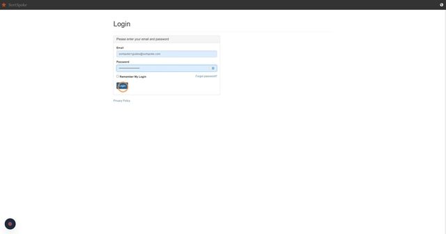 Step 1 - Login to SortSpoke