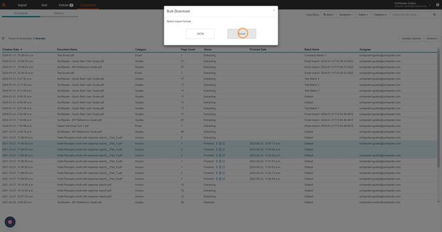 Step 8 - Click "Excel"