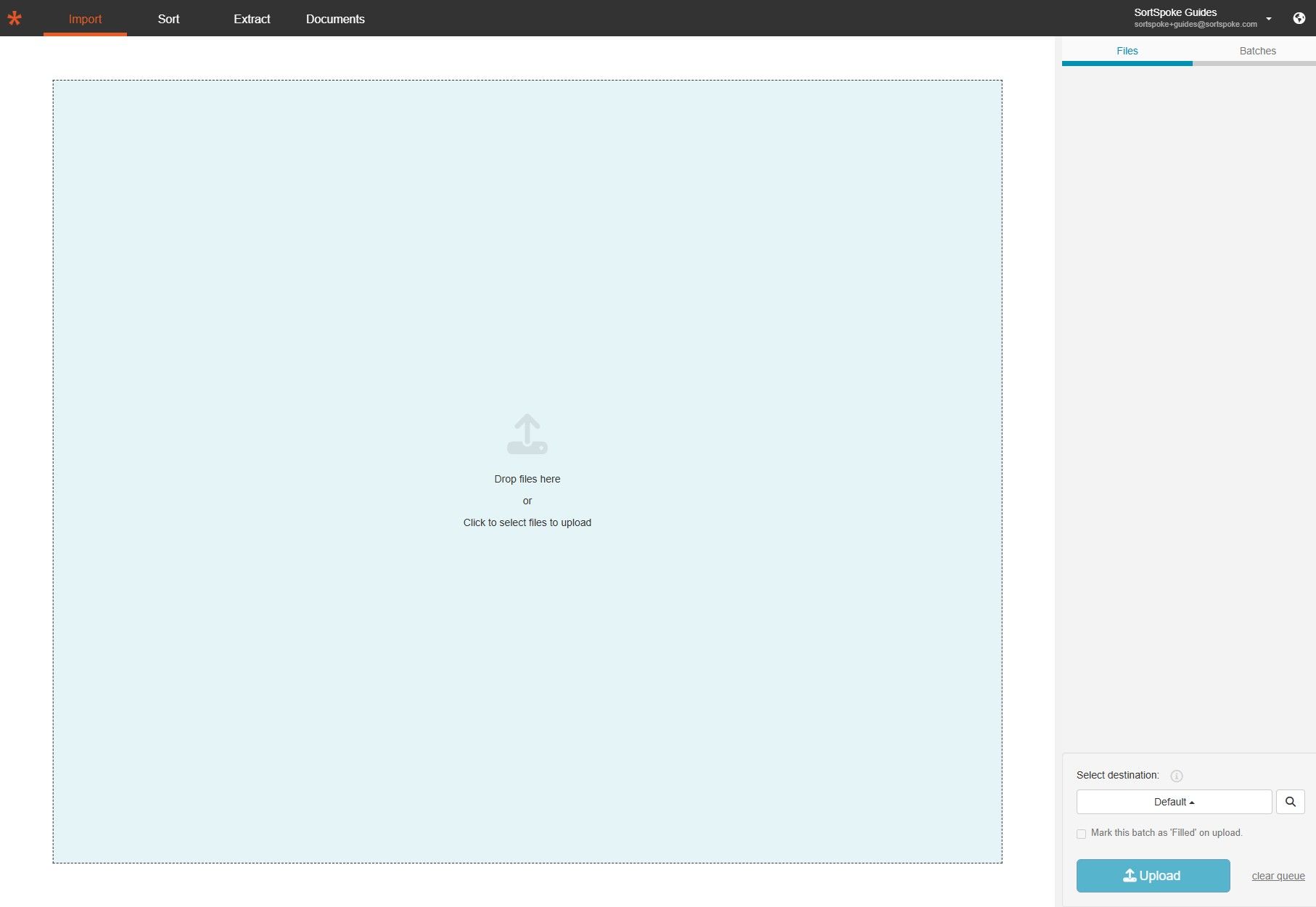 Step 3 - Go to the Import tab