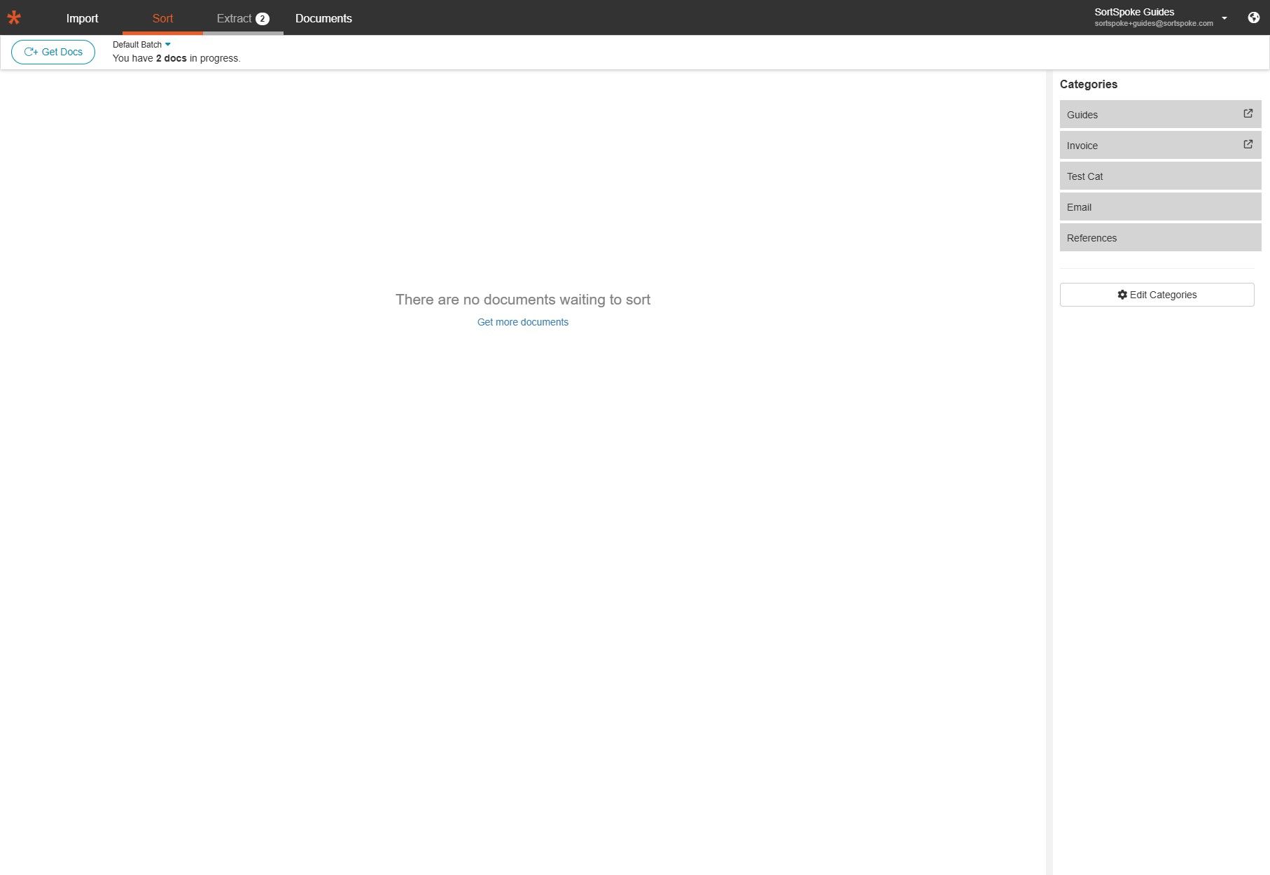 Step 9 - Confirm all documents are sorted