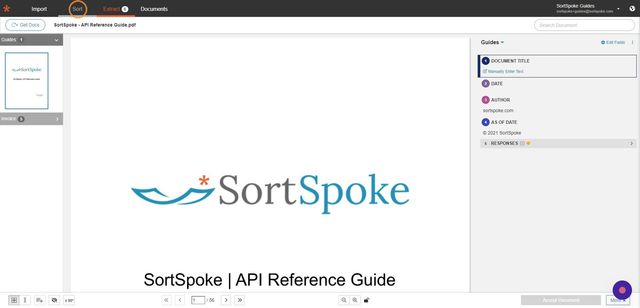 Step 15 - Go to the "Sort" page