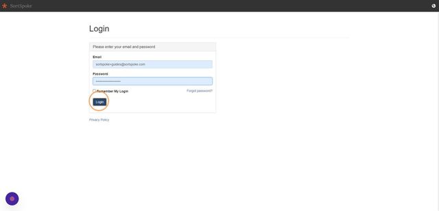 Step 2 - Click "Login"