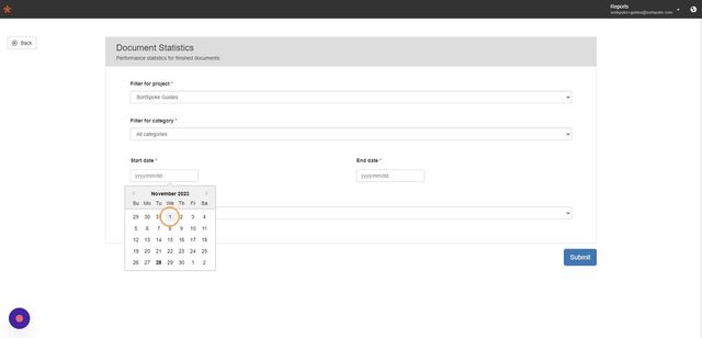 Step 9 - Select date