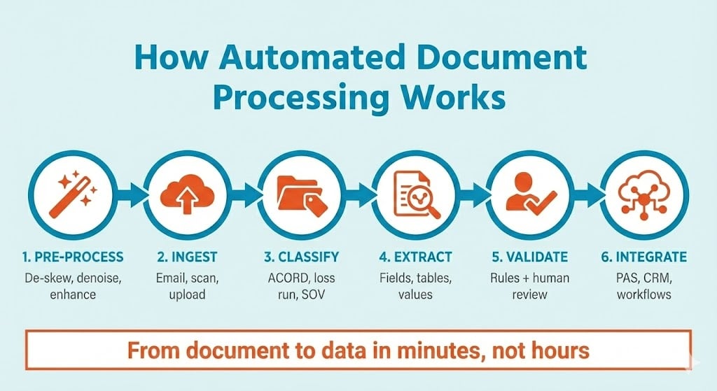 How automated document processing works SortSpoke