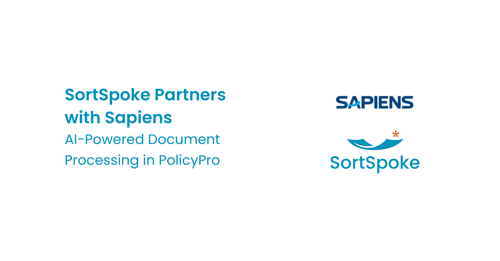 SortSpoke Partners with Sapiens: AI-Powered Document Processing