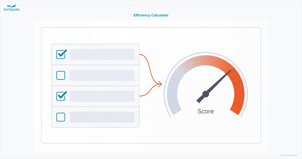 Submission intake efficiency calculator and benchmarking tool