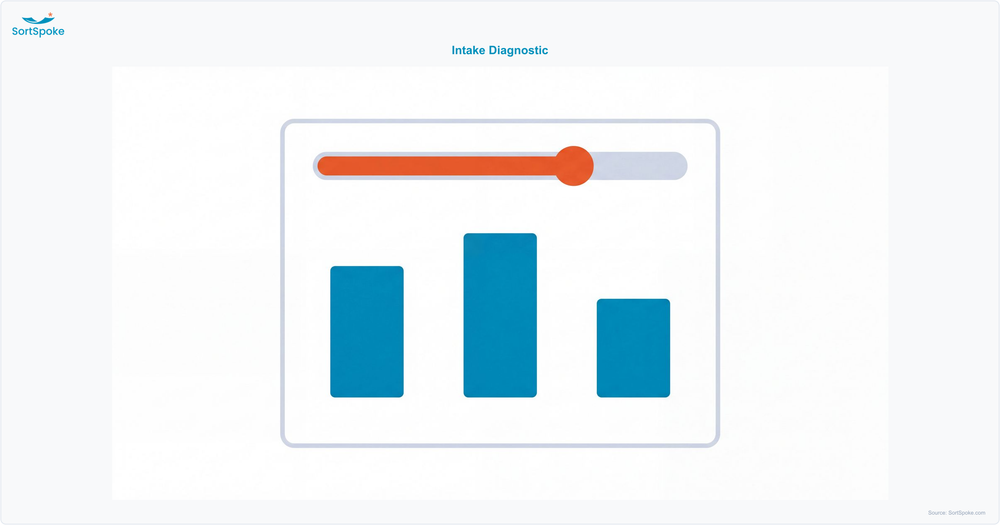 Submission intake efficiency diagnostic calculator