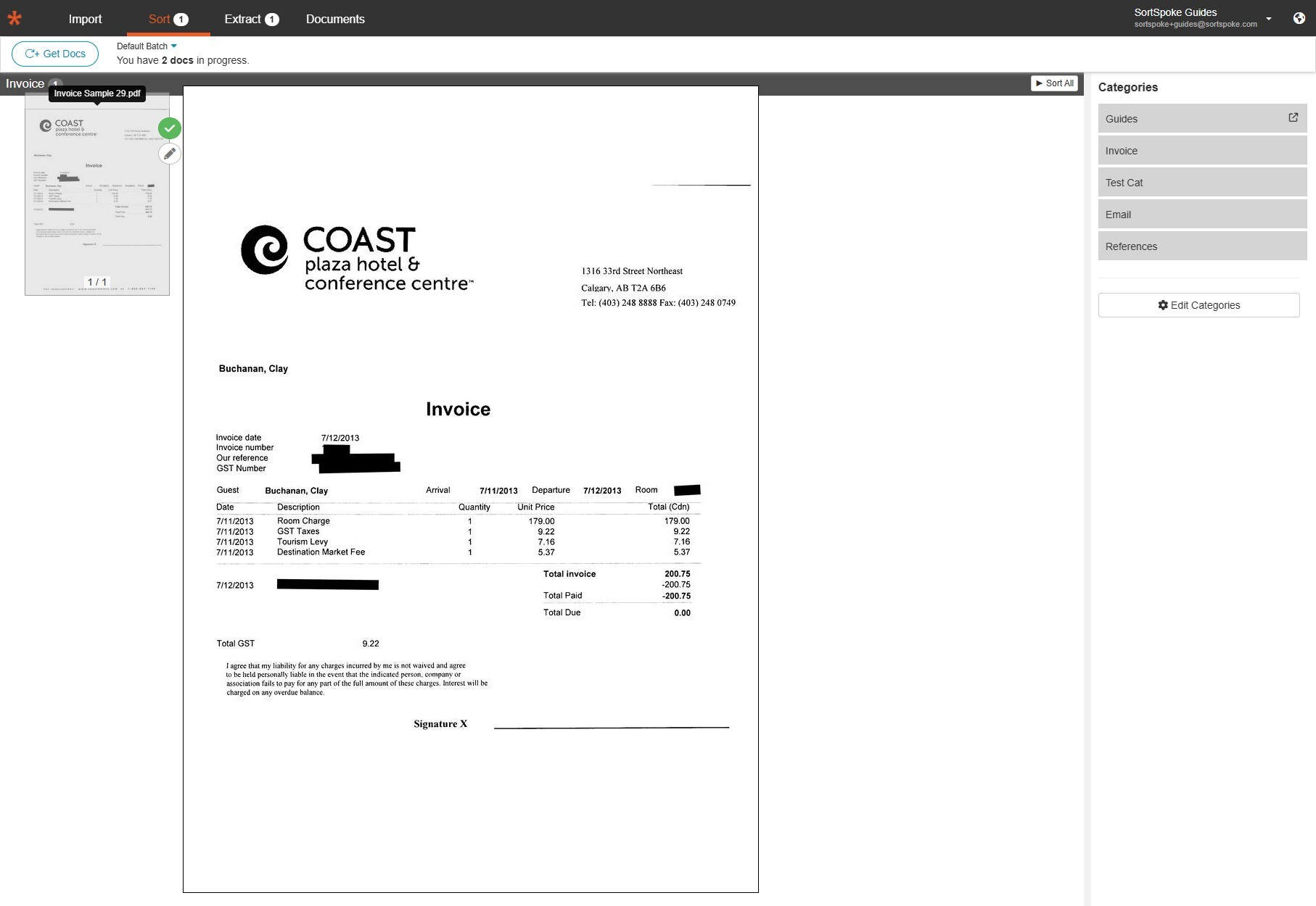 Step 8 - Repeat for the remaining documents